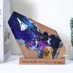 Custom Dog Memorial Gifts, Personalized Space Resin Lamp - Image 2