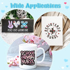 Retro Nurse Permanent Adhesive Vinyl 10 Sheets 12'' x 10'' | Nurse's Day - Image 6