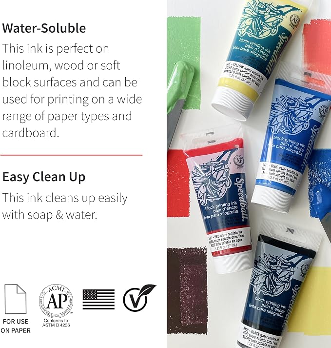 Speedball Art Products Company 003600 003600 150cc Water Soluble Block Ink Black - Image 2