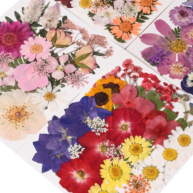 132 PCS Pressed Flowers for Resin molds Real Dried Flower Leaves for Resin - Image 4