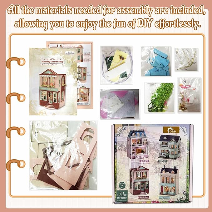 Flever Dollhouse Miniature DIY House Kit Creative Room - Image 4
