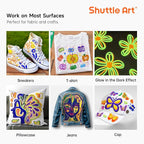 66 Colors Fabric Paint, Shuttle Art 3D Fabric Paint - Image 8