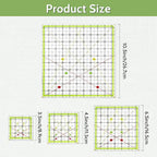 Imeepa 4PCS Acrylic Square Quilting Rulers, 3.5"-10.5", - Image 2