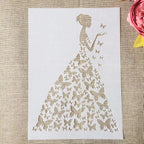 TIAMECH 6 Pcs A4 Reusable Girls Stencils - Image 5