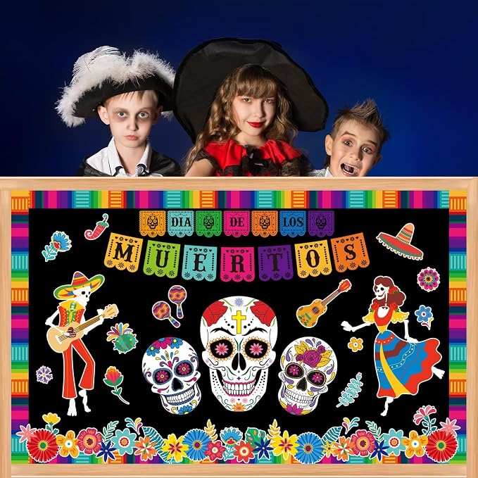 Dia De Los Muertos Bulletin Board Decorations Day of The Dead Altars Decor - Image 4