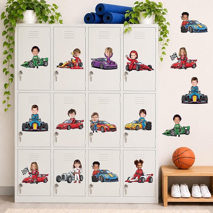 120pcs Race Car Cutouts Racing Theme Bulletin Board Decoration Back to School - Image 7