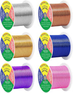 Mandala Crafts 14 GA Gold Blue Purple Assorted Anodized Aluminum Craft Wire | by MandalaCrafts