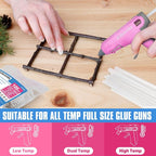 EZUVITA 100-Pack Full Size Hot Glue Sticks, 0.43” Dia x 8” Long | Clear - Image 5