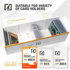HOMEXPRO Easy Fold Trading Card Storage Box Magnetic Lid | Toploader Storage - Image 3
