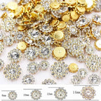 100pcs Sew on Rhinestones Crystal Gems Glass Sunflower - Image 2