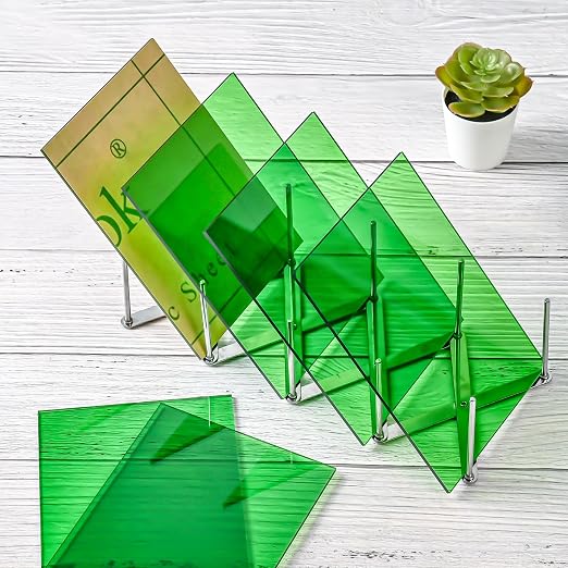 Lesnlok Green Acrylic Sheets 1/8 inch Thick 3mm 2 Pack 12 x 16 Clear Plexiglass - Image 4