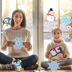 Outus 45 Pcs Winter Cutouts Snowflake Accents Paper Cutouts Name Tags Seasonal - Image 4