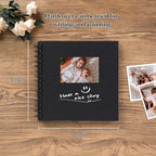 potricher 8 x 8 Inch DIY Scrapbook Album 40 Pages Hardcover Kraft Paper Scrap - Image 2