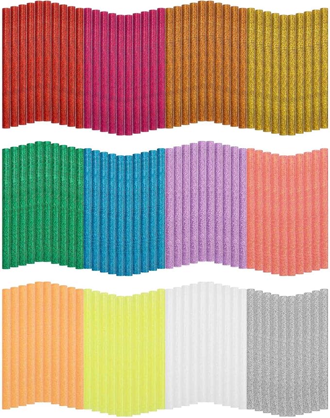 Gartful 120PCS Glitter Mini Hot Glue Sticks by Gartful