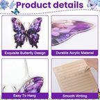 Butterfly Gifts for Women Colorful Acrylic Butterfly Suncatcher Ornament Faux - Image 3