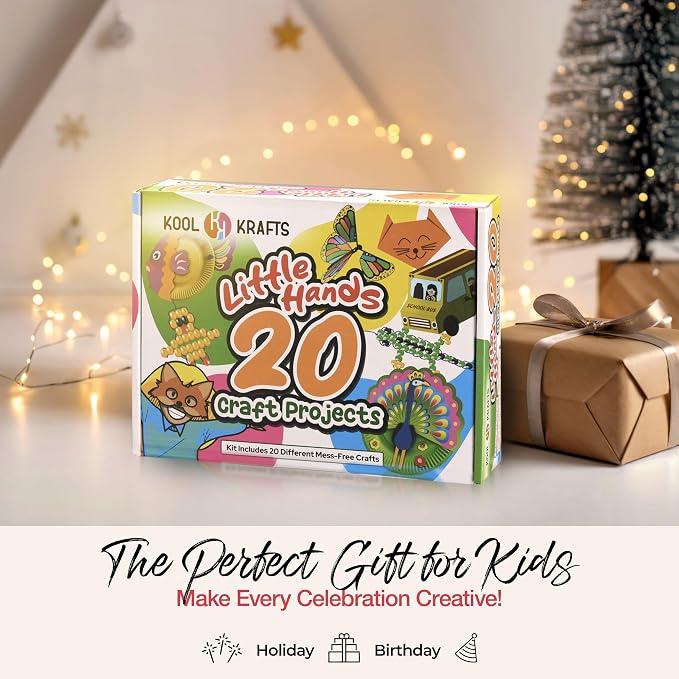 20 Arts & Crafts Kit for Kids, All-Inclusive, No Mess Craft Kits & Supplies for - Image 7