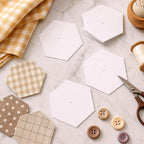 200 PCS Paper Piecing 2", Hexagon Quilting Templates - Image 7