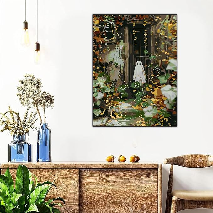 Halloween Framed Paint by Numbers Kits - Image 4