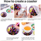 Clendo 8 PCS Halloween Diamond Art Coasters Kits, Cute Diamond Painting Coaster - Image 9