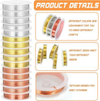 Mixweer 15 Pcs 5 Size Copper Wire 18 20 22 26 32 Gauge Tarnish Resistant - Image 4