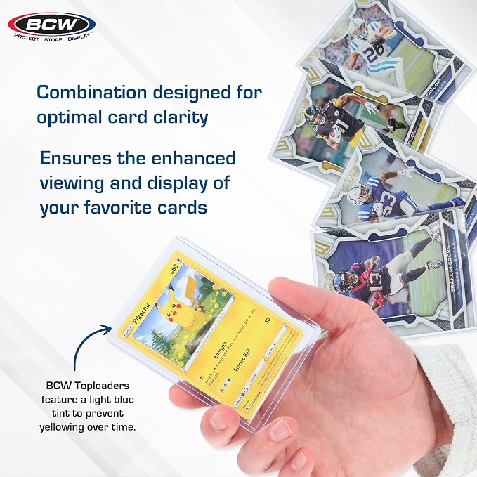 BCW Card Sleeves and Toploaders Combo Pack | 200 Toploaders & 200 Penny Sleeves - Image 4