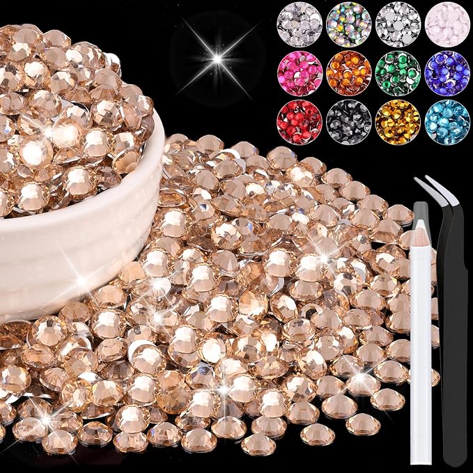 4000PCS 5mm Resin Rhinestones Bulk by BELLEBOOST