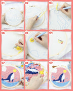 FIVEIZERO DIY Punch Needle Kit for Beginners, Yarn Punch Needle Art Craft Kit - Image 4