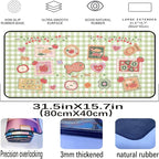 Mouse Pad Cute, Retro Gaming Desk Mats, Large Mousepad Laptop Keyboard Mouse Mat - Image 2