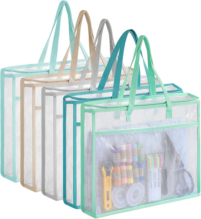 Qozary 5 Pcs Sew Project Bags for Quilting-A3 Sewing Craft Organizer Storage by Qozary