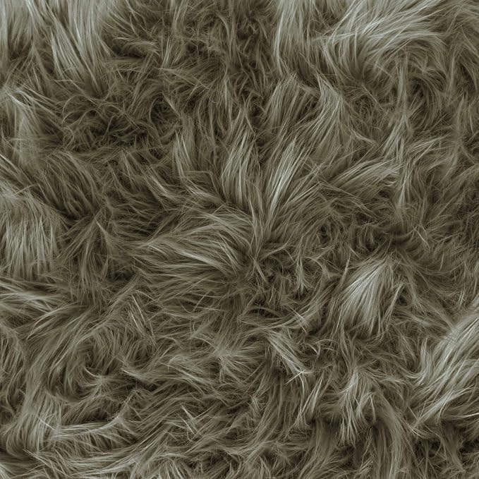 Faux Fake Fur Long Pile Luxury Shaggy/Craft, Decorations / 60" Wide/Sold by The by FabricEmpire