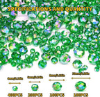 800Pcs 4/6/8/10mm Crystal Glass Beads - Image 2