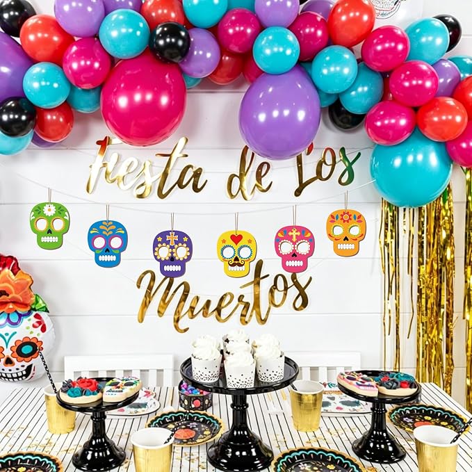 COCHIE Day of the Dead Skull Wood Crafts to Paint Set of 24, Día De Los Muertos - Image 6