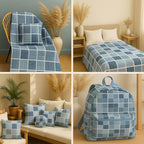 Cotton Satin Patchwork Fabric Panel – 35 Designs, 20×20 cm Squares, Single - Image 9
