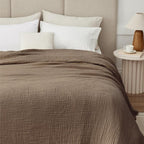 100% Cotton Muslin Blanket Large 50"x 70", Breathable and Lightweight Cotton - Image 7