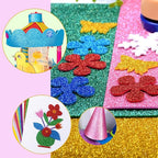 10 Sheets Glitter Paper Sheet for Father‘s Day Decor, A4 Cardstock - Image 7