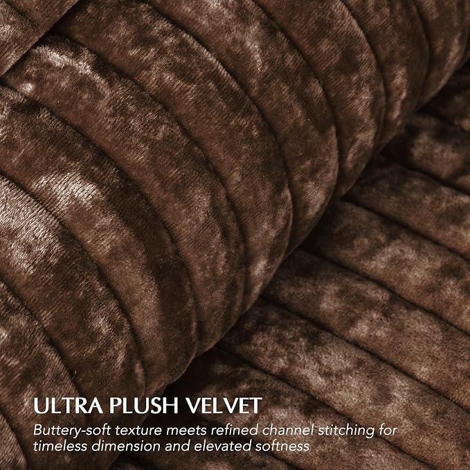 EVERGRACE Velvet Quilt Set California King 118'' x 106'', Luxurious Soft - Image 5