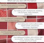 Cotton Satin Patchwork Fabric Panel – 35 Designs, 20×20 cm Squares, Single - Image 8