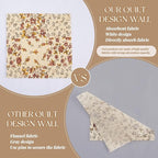 Buryeah 1 Pcs Quilt Design Wall Fabrics 108 in x 60 in - Image 4
