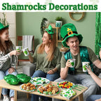 Pickmesh 400 Pcs St. Patrick's Day Party Plates and Napkin Decoration Lucky - Image 4