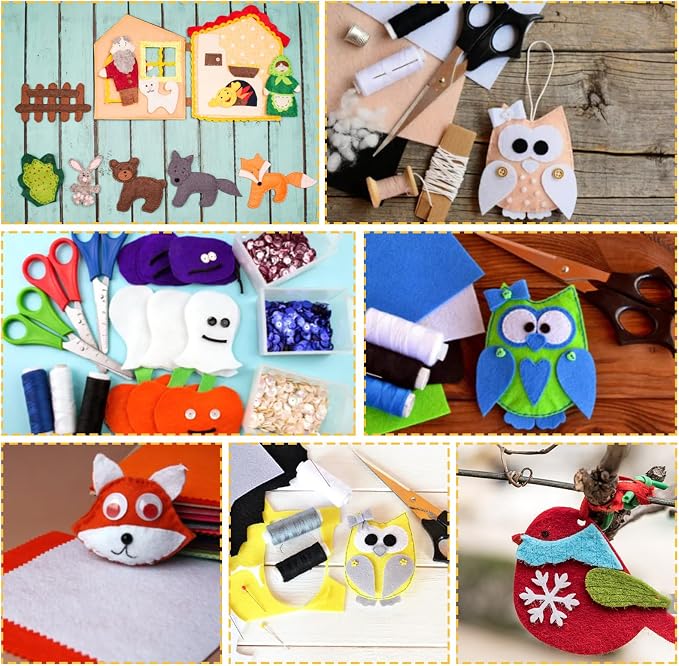 10Pcs Felt Sheets Fabric, 1mm | Polyester, - Image 2