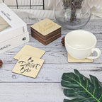 220 PCS 3 Inch Blank Wood Square, 3 x 3 Inches Unfinished Wood Pieces, Blank - Image 4