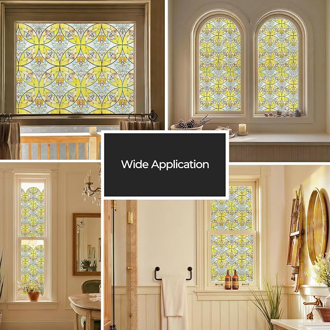 3D Stained Glass Window Film, Decorative Window Privacy Film - Image 7