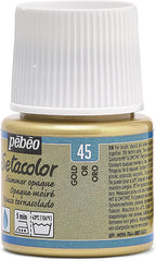 PEBEO Setacolor Opaque Fabric Paint 45-Milliliter Bottle, Shimmer Gold - Image 9