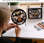 Hand Embroidery Starter Kits for Beginners Adults, Counted Stamped Cross Stitch - Image 4