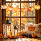 COCHIE Fall Pumpkin Wood Crafts to Paint Set of 24, Autumn Pumpkins Unfinished - Image 6