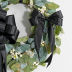 HUIHUANG Black Satin Wired Ribbon 1-1/2 inch Double-Faced Satin Wire Edge Ribbon - Image 5