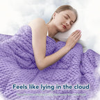 Topcee Weighted Blanket for Adults, Minky Dots Heavy Blanket for Woman - Image 4