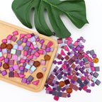 LITMIND Assorted Purple Irregular Crystal Mosaic Tiles, 9oz Value Pack - Image 3