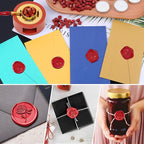 Red Wax for Letters Stamp Seals, Paxcoo 312pcs Stamp Wax Kit - Image 7