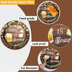 96Pcs A Baby is Brewing Baby Shower Party Supplies Set Plates Napkins Tableware - Image 4